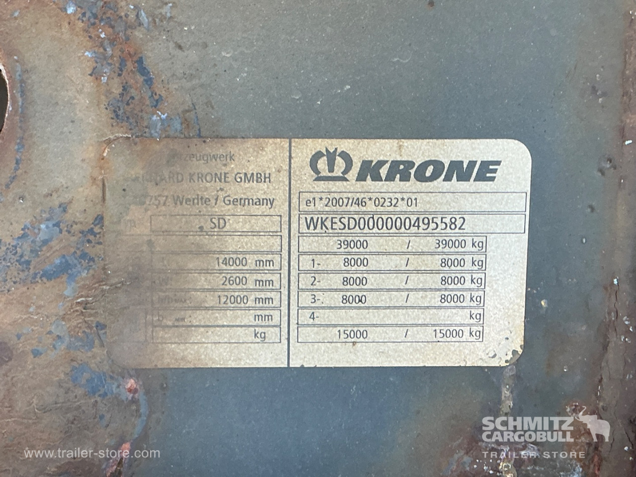 Krone Dryfreight Standard Taillift 