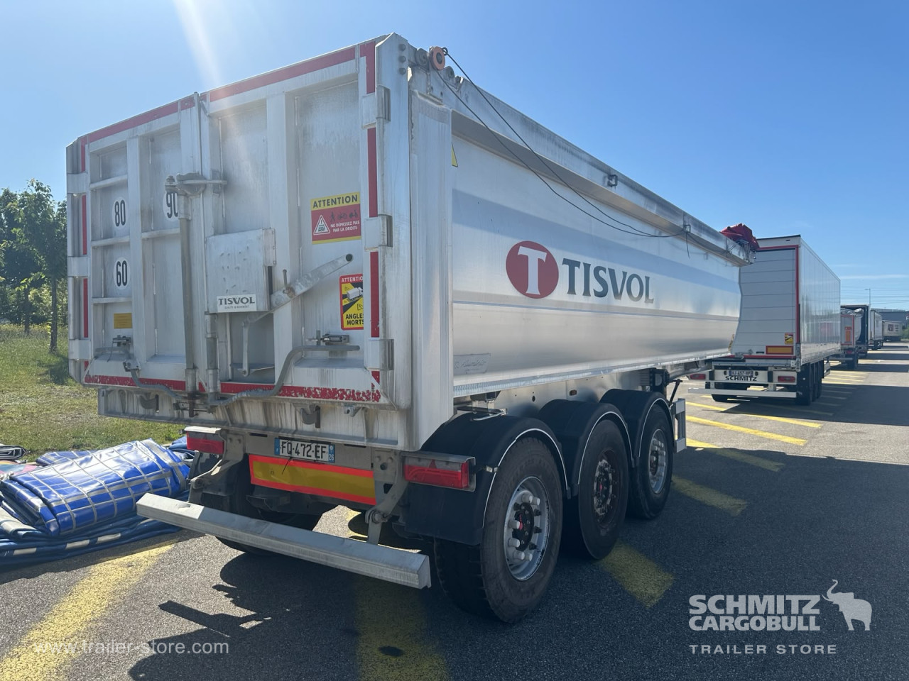 ANDERE Semitrailer Benne acier caisse ronde 