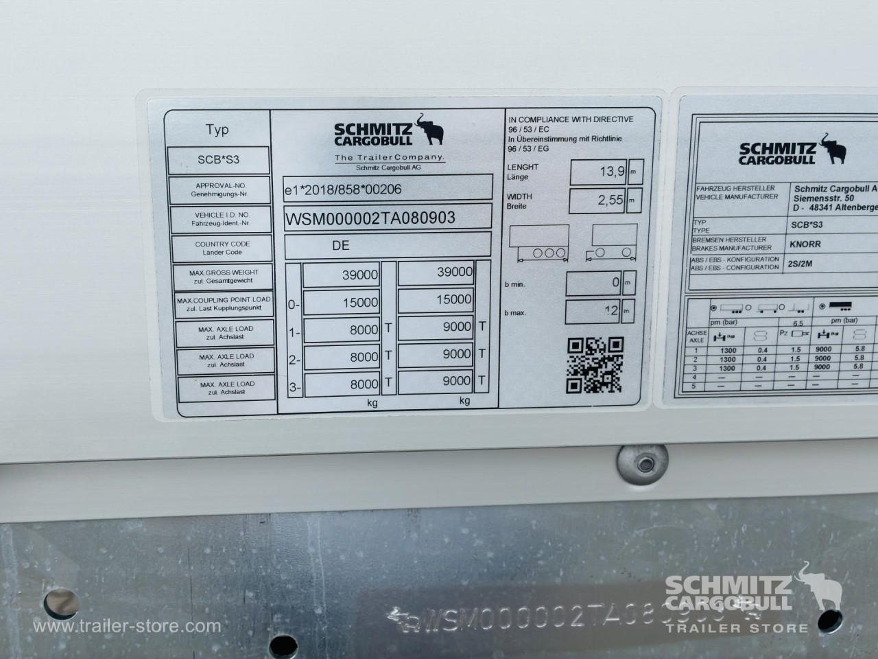 Schmitz Cargobull Plateau Standard 