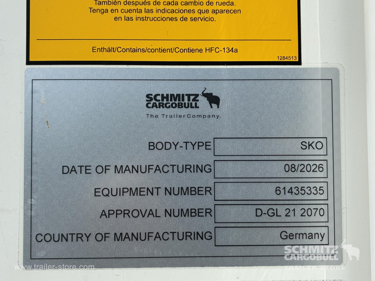 Schmitz Cargobull Tiefkühler Standard Doppelstock Trennwand 