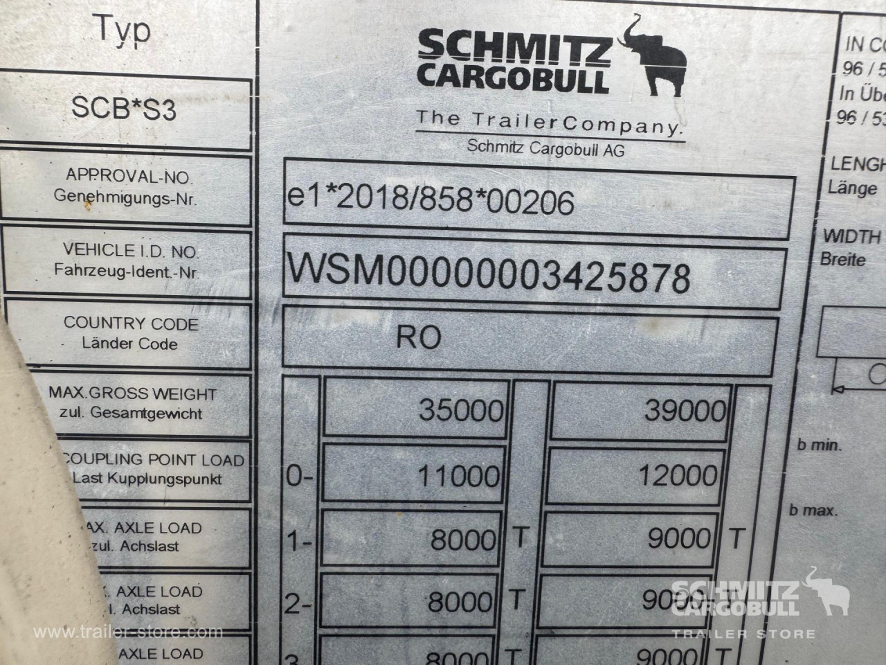 Schmitz Cargobull Curtainsider Mega 
