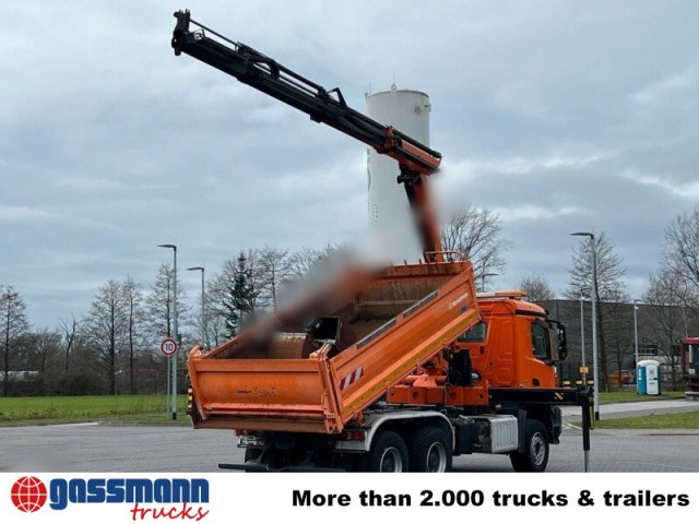 Mercedes Benz Arocs 2643 K 6x4, Navi, Bordmatik, Kran 