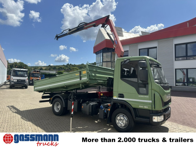 Iveco ML100E19 4x2, Kran HMF 810-K2, 2x AHK 