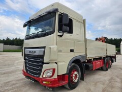 DAF XF 440 FAR Baustoffpritsche Terex Kran Euro6 ZV 