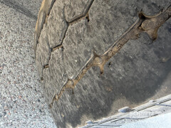 KAESSBOHRER Tipper Steel half pipe body 27m³ 