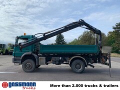 Mercedes Benz Axor 1833 AK 4x4, absattelbarer Heckkran Hiab 