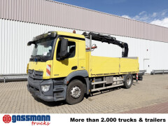 Mercedes Benz Antos 1832 L 4x2, Heckkran Hiab 111BS-3 HiDuo, 